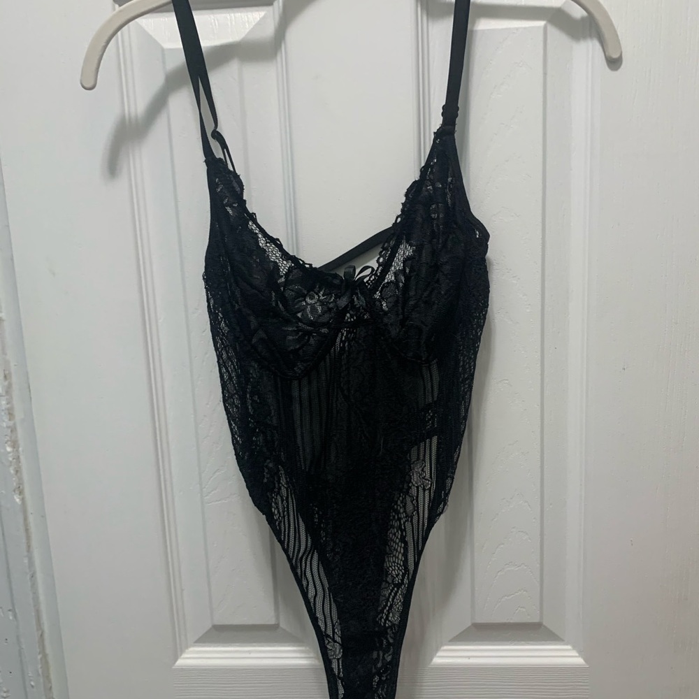 High Cut Lace Bodysuit